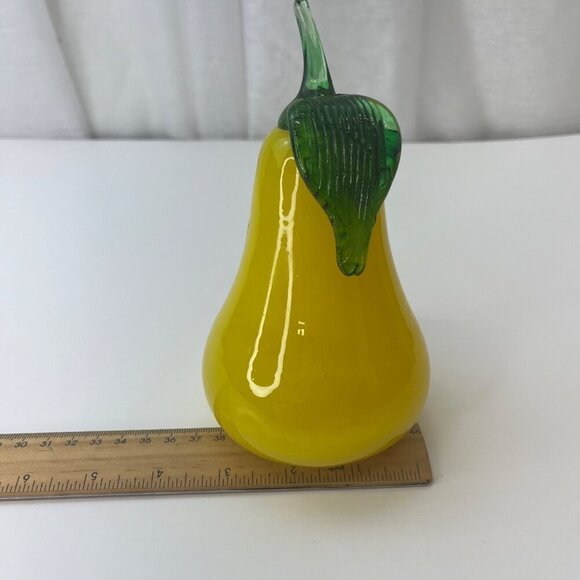 Royal Gallery Hand Blown Glass Fruit 7 PCS Sculptural Fruit Decor Paper Weight M - Picture 10 of 16
